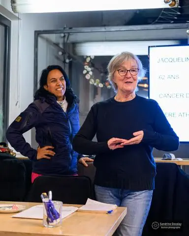 Atelier de sensibilisation au cancer du sein métastatique lors d'une immersion défis femmes malades
